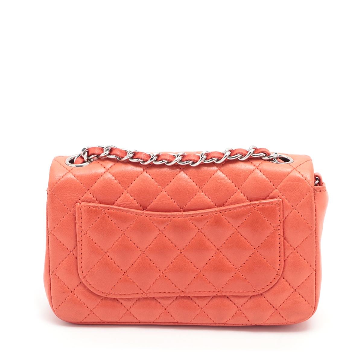 CHANEL マトラッセ ラムスキン ラウンドジップ レッド 正規品