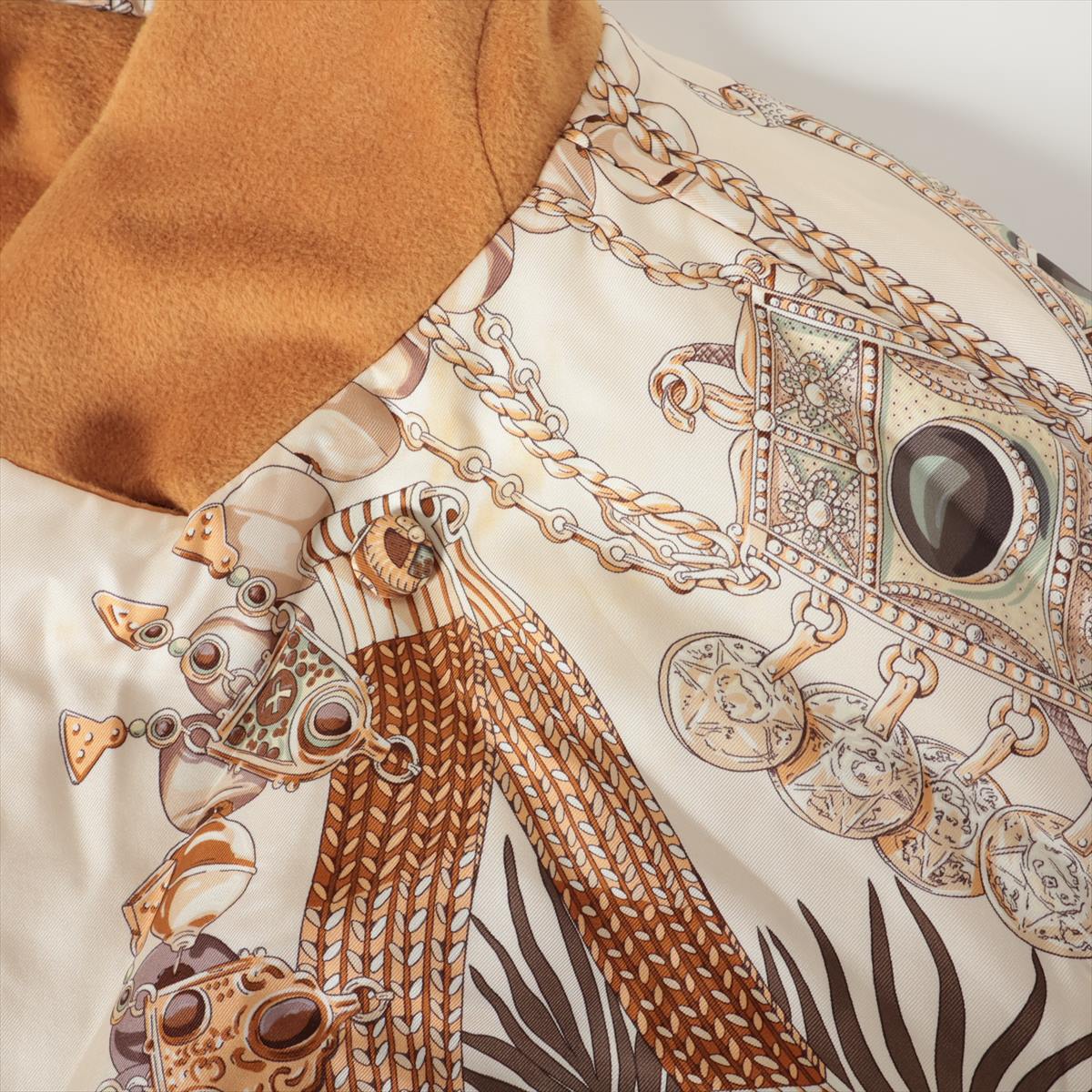 希少 HERMES マルジェラ期 シルク100%レースアンサンブル リバーシブル HERMES - 美品□HERMES エルメス シルク100％ マルジェラ期 au