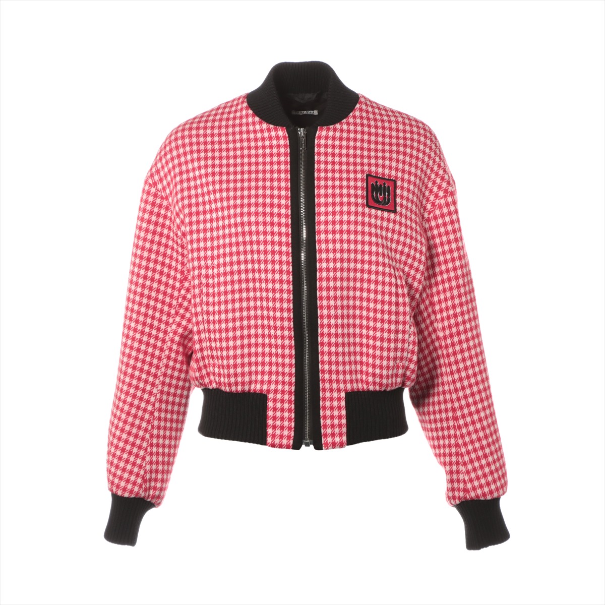 miu miu ミュウミュウ 12AW ノーカラーリボンコート レッド 38（極美品  