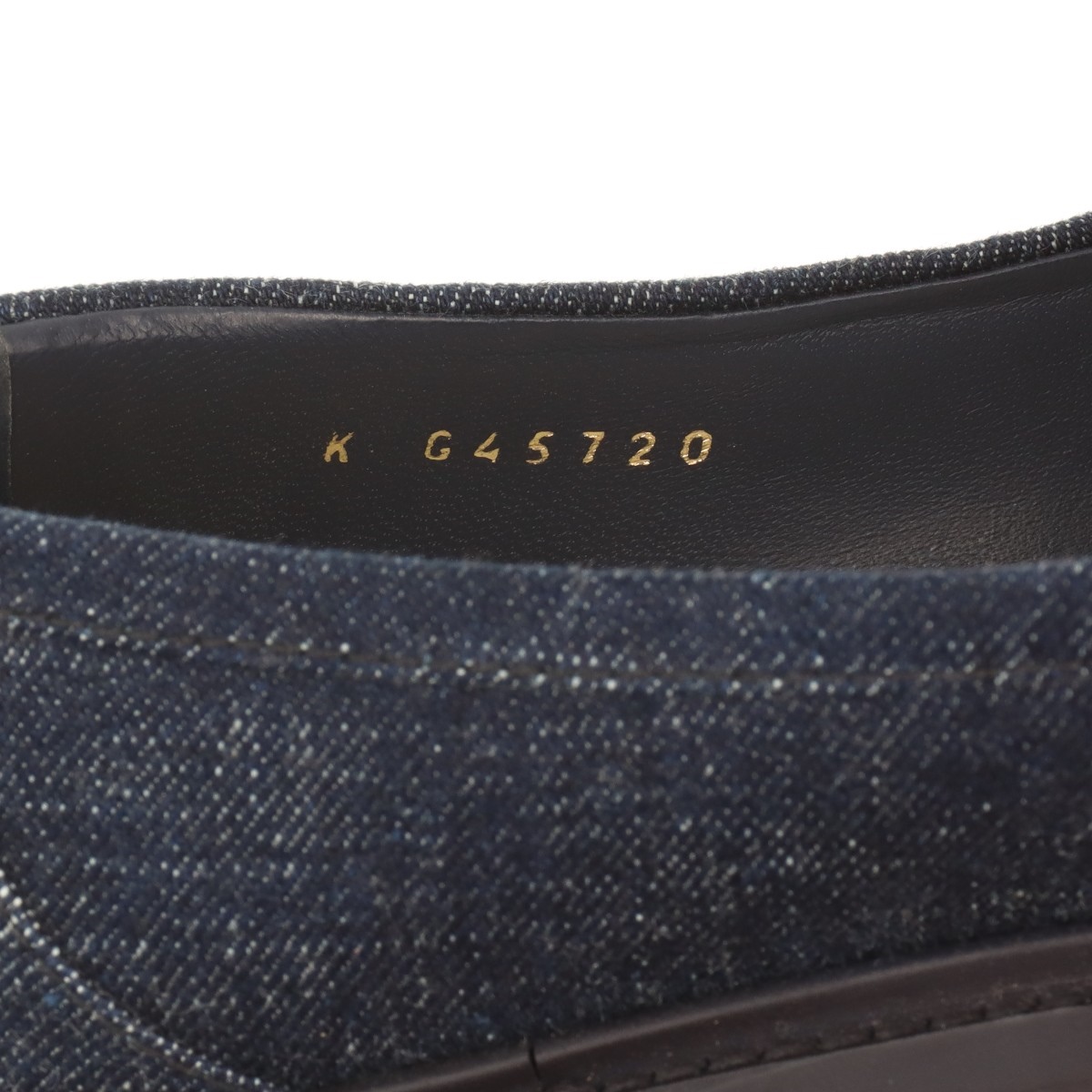 Chanel Coco Mark Turnlock 24SS Denim & leather Loafer 39.5C