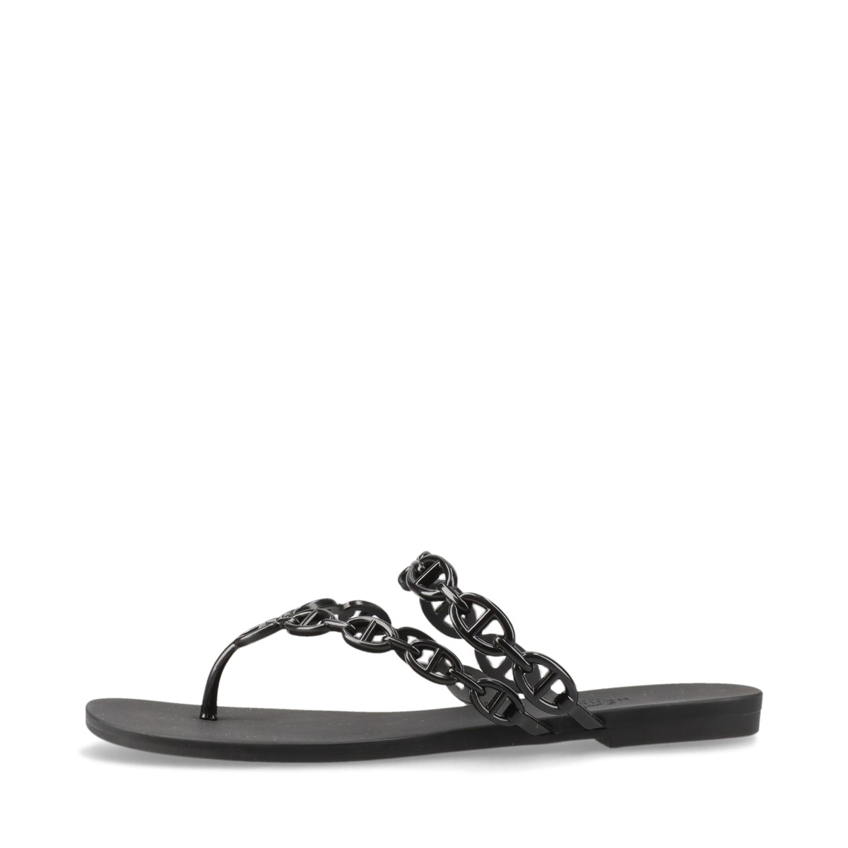 エルメス アイランド ラバー サンダル EU37 レディース ブラック  