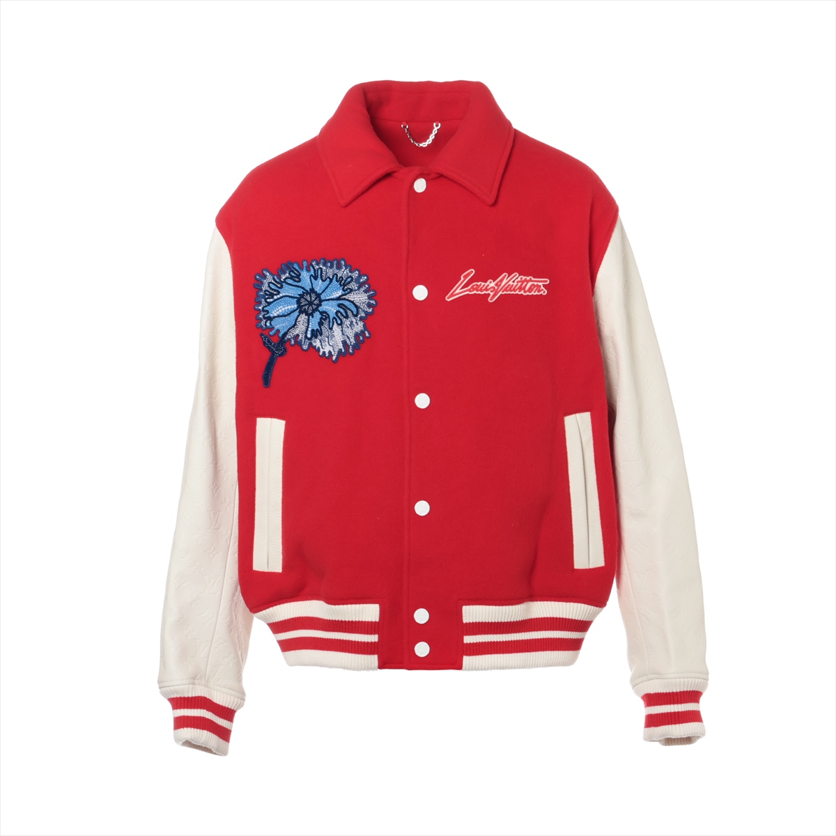 ルイヴィトン 23SS ロングレザーコーチジャケット モノグラムフラワー ルイヴィトン 23SS ロングレザーコーチジャケット モノグラム