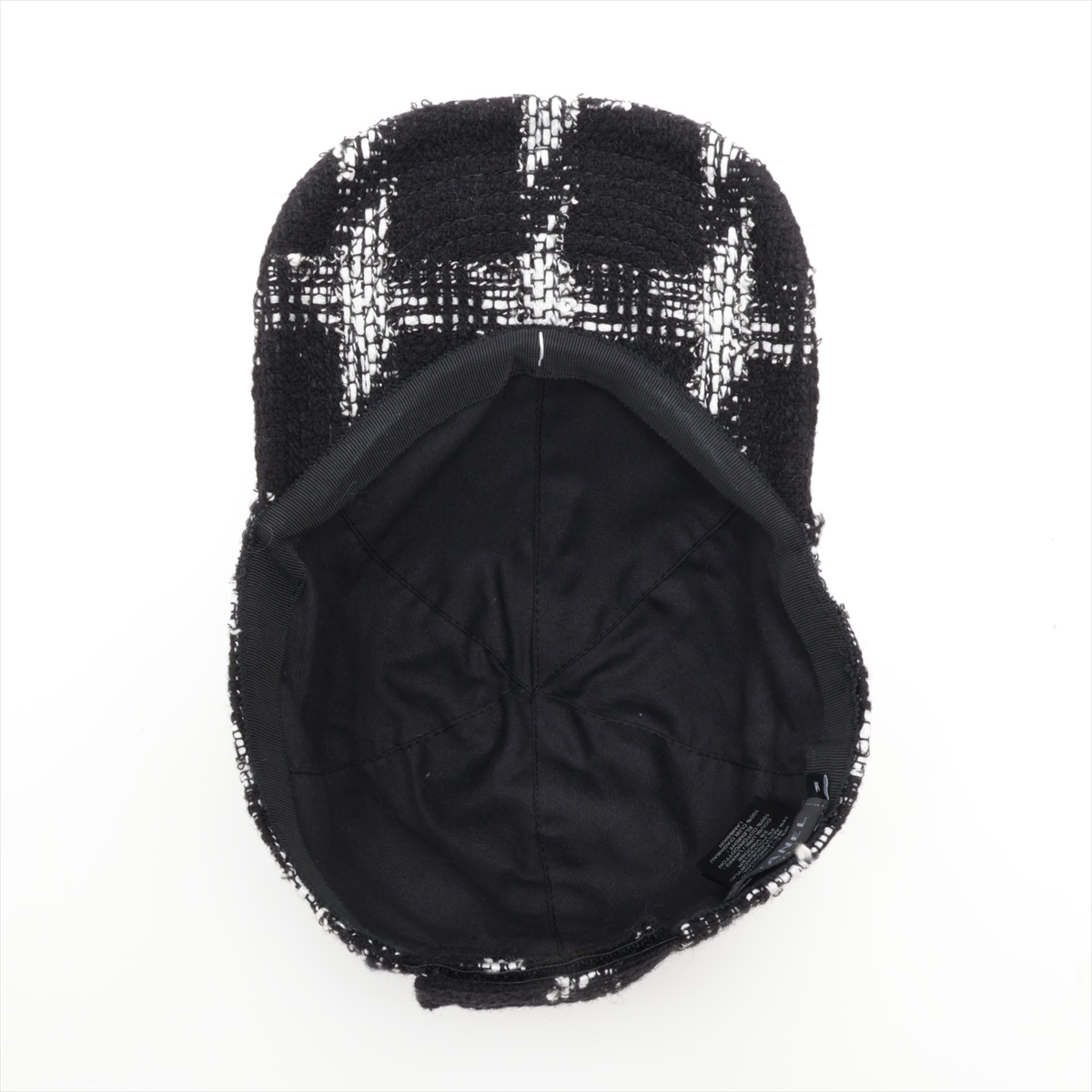 Chanel Coco Mark 20B Cap Cotton x wool x acrylic Black
