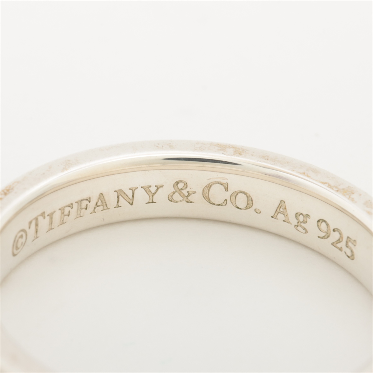 ティファニー　Tiffany リング Tiffany & Co. 1837 Black Titanium Sz 7.25 Galaxy Wide Band