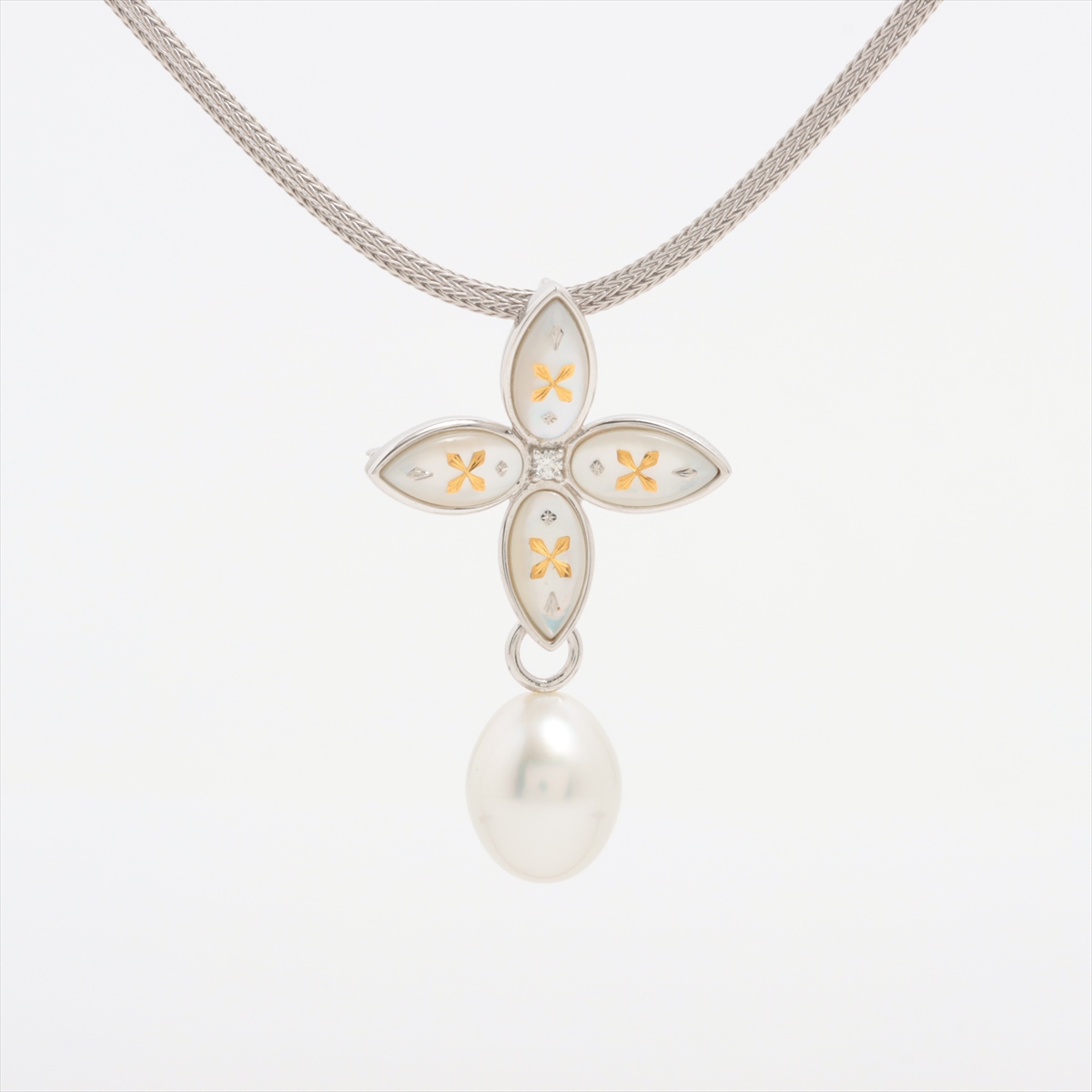 MIKIMOTO - ミキモト ネックレス パール 真珠 8.2mm ダイヤ
