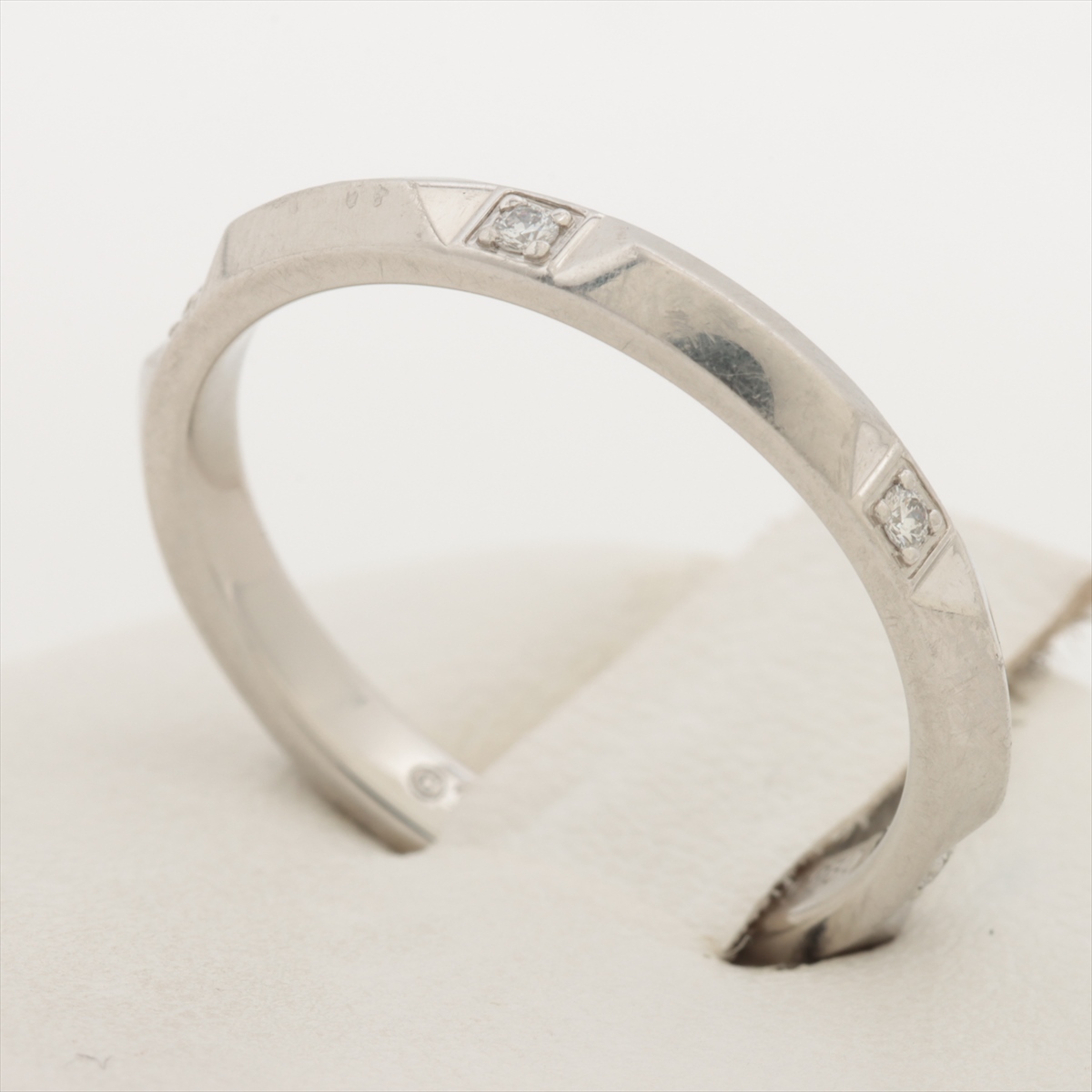 ティファニー トゥルーバンド ダイヤ リング Pt950 5.1g A3119244  