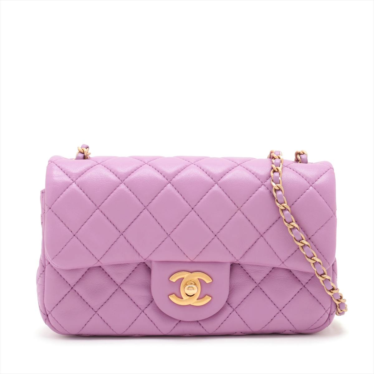 ★MEENDERI★FLUFFY LOGO MINI BAG - PURPLE★正規品/直送料込 AP088341.JPG