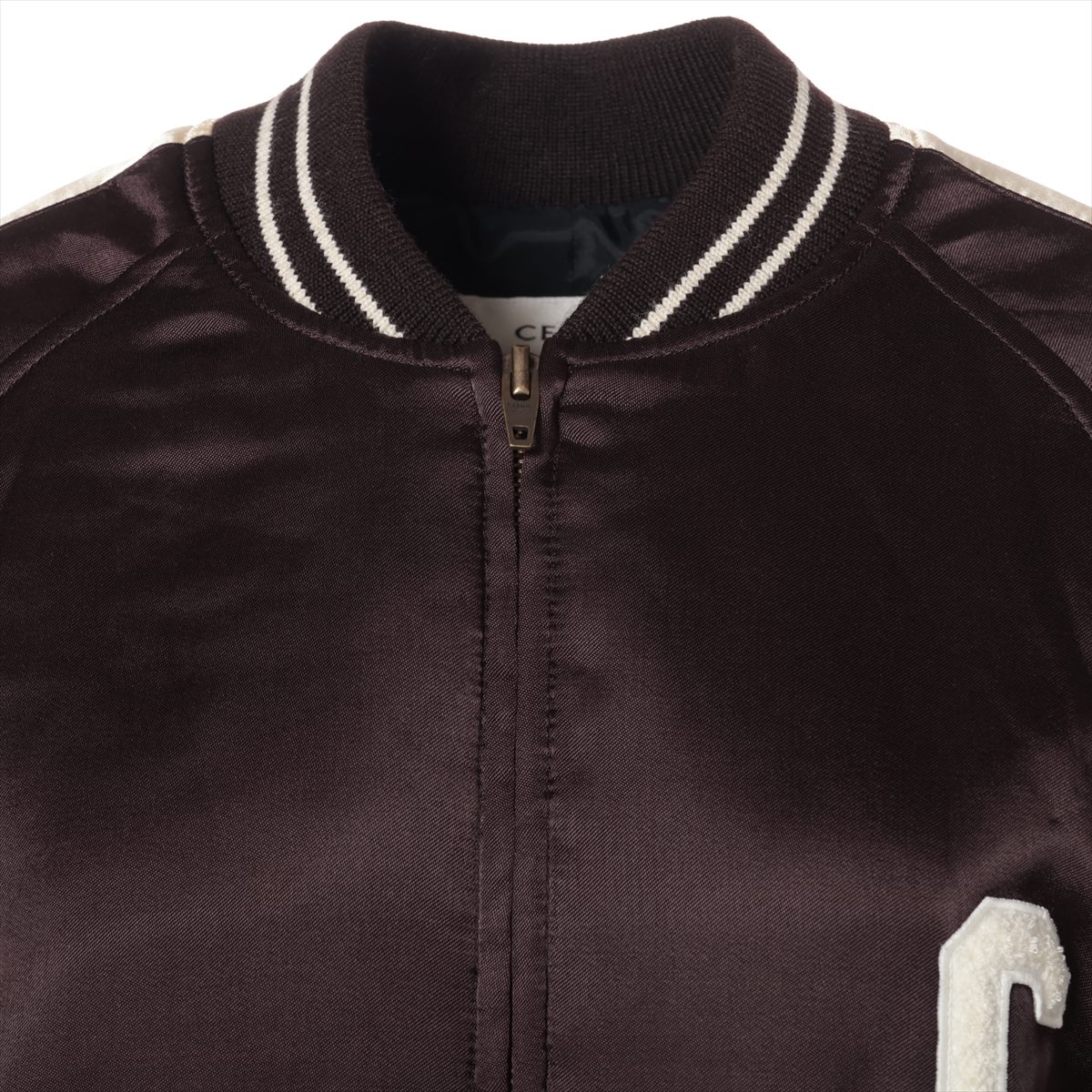 VINTAGE●CELINE●テディ エディ期 レーヨン 中綿ジャケット セリーヌ テディ エディ期 レーヨン 中綿ジャケット 36