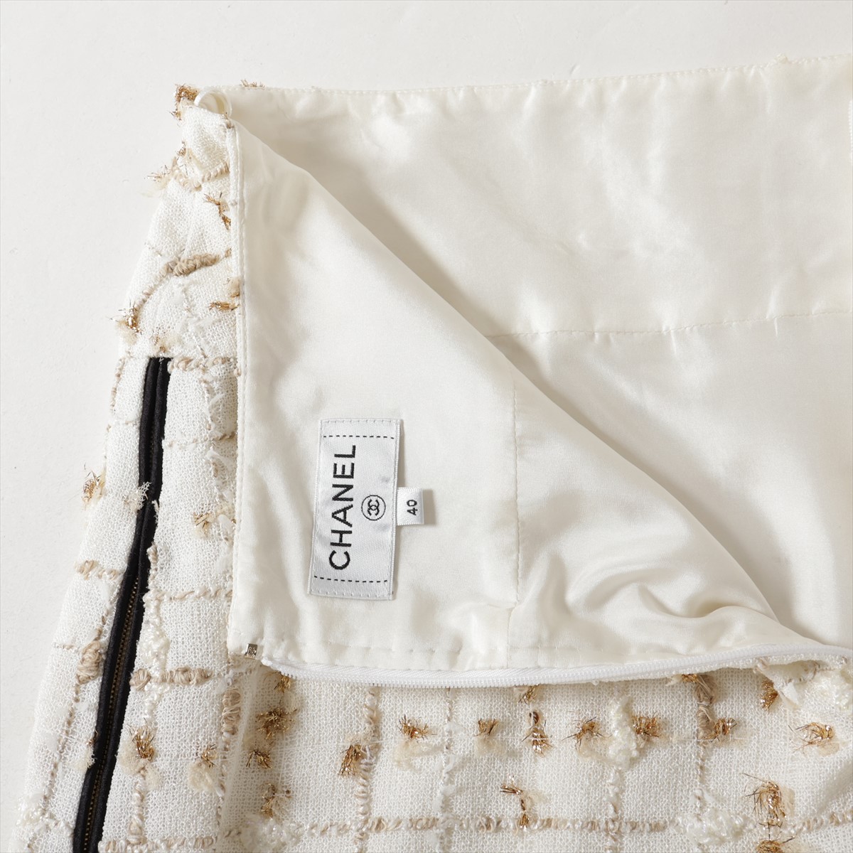 r*o様 CHANEL タイトスカート　サイズ40 シャネル ココマーク P61 ポリエステル×ビスコース×ポリアミド