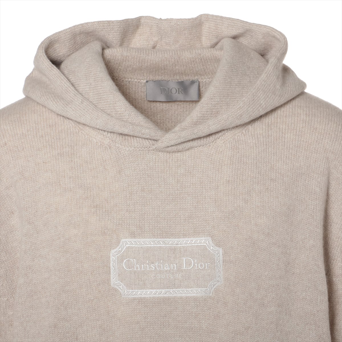 Dior Cashmere Knit XXL Men's Gray 313M658AT474 Logo Hooded
