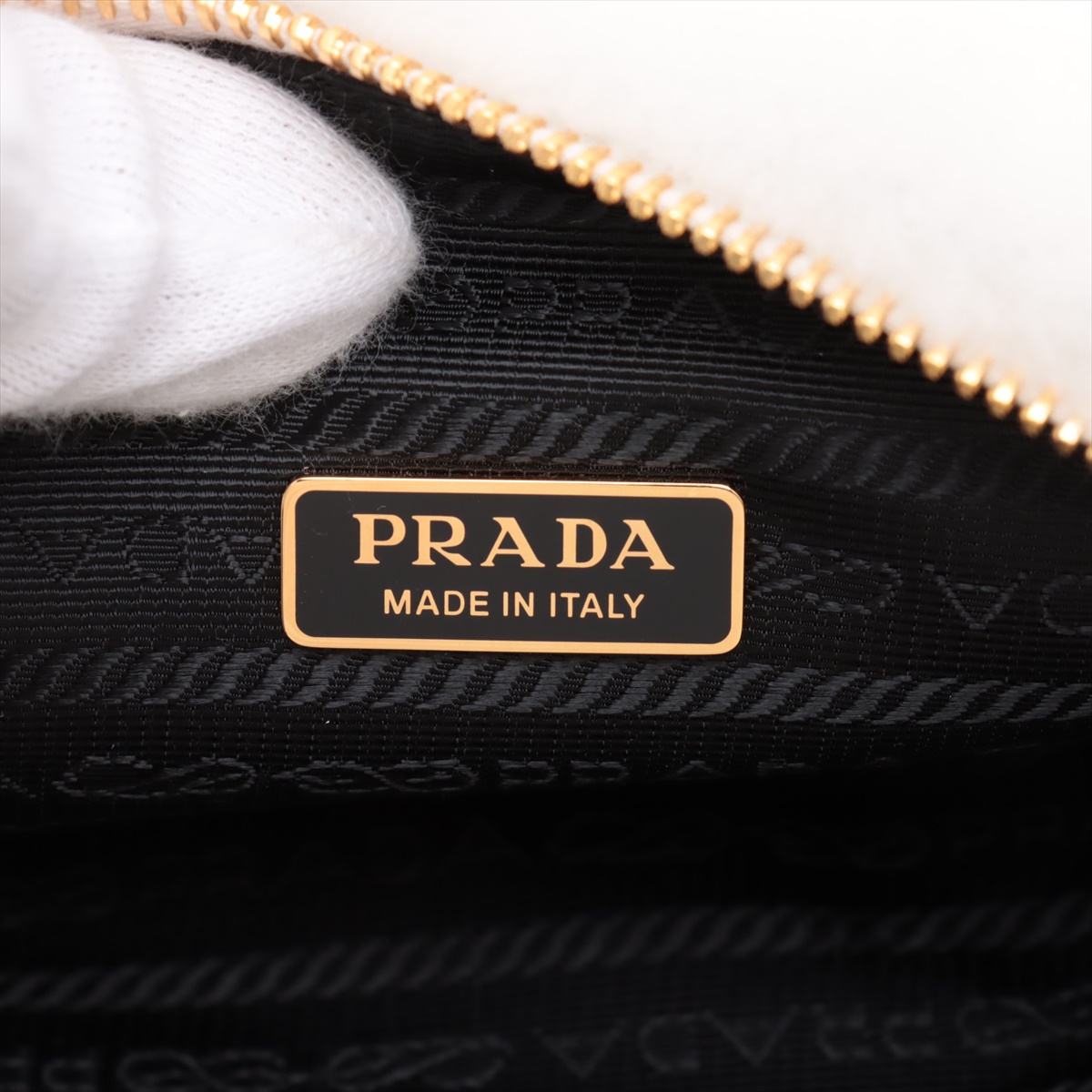 Prada Triangle Fur 2 Way Shoulder Bag White 1BC543 | eBay