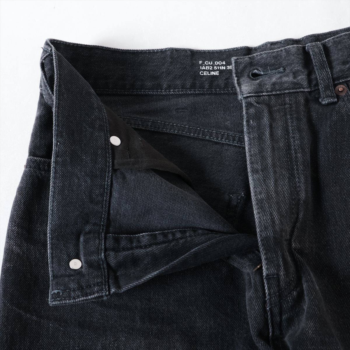 セリーヌ コットン デニムパンツ 30 レディース ブラック 1AB2