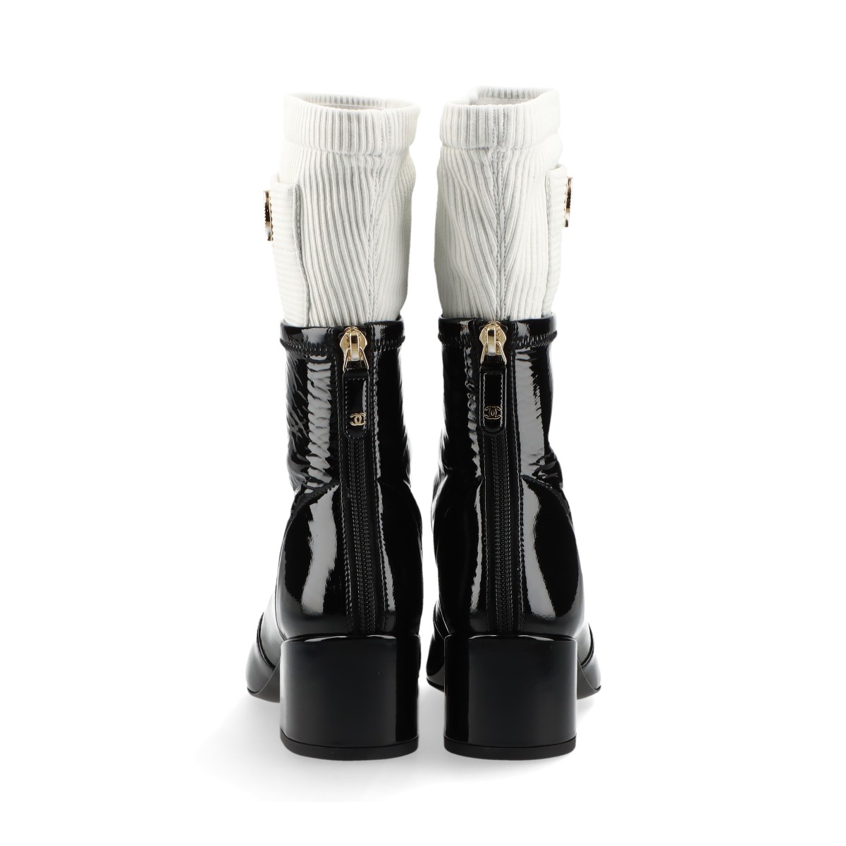 CHANEL 美品☆22AW シャネル G39614 ココマーク付 レザー使い