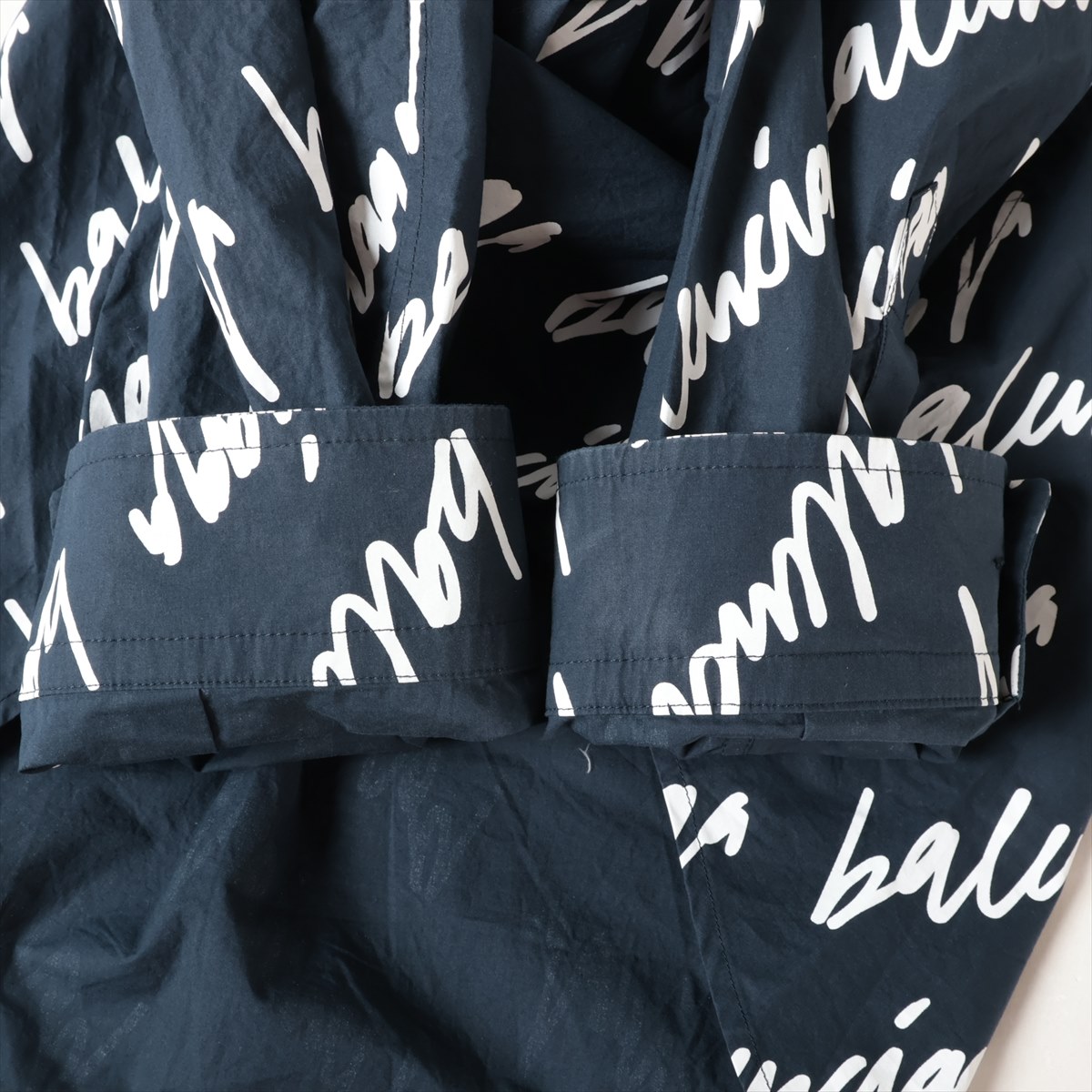 BALENCIAGA シャツ　34 BALENCIAGA バレンシアガ シャツ コットン ポリエステル