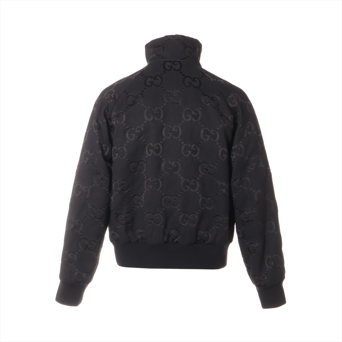 【送料&関税込】Gucci Black Stretch Polyester Jacket A3305057-1.JPG