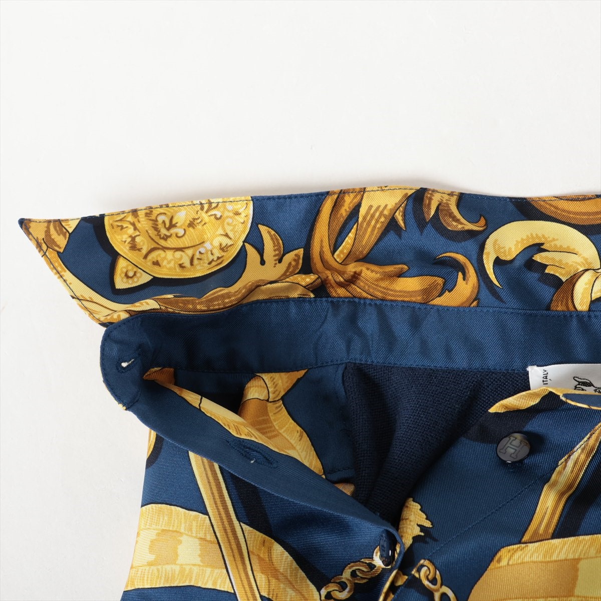 HERMES - エルメス HERMES カーディガン ニット シルク 切り替え