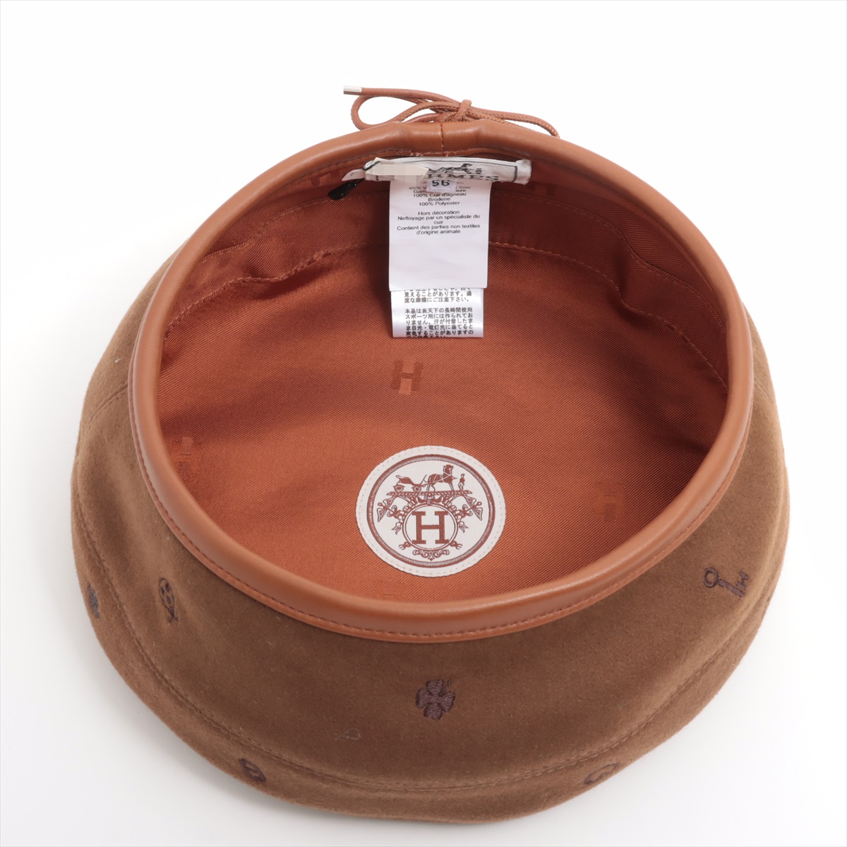 新品❗️エルメス　ベレー帽　帽子　Sサイズ HERMES・ エルメス ・ベレー帽