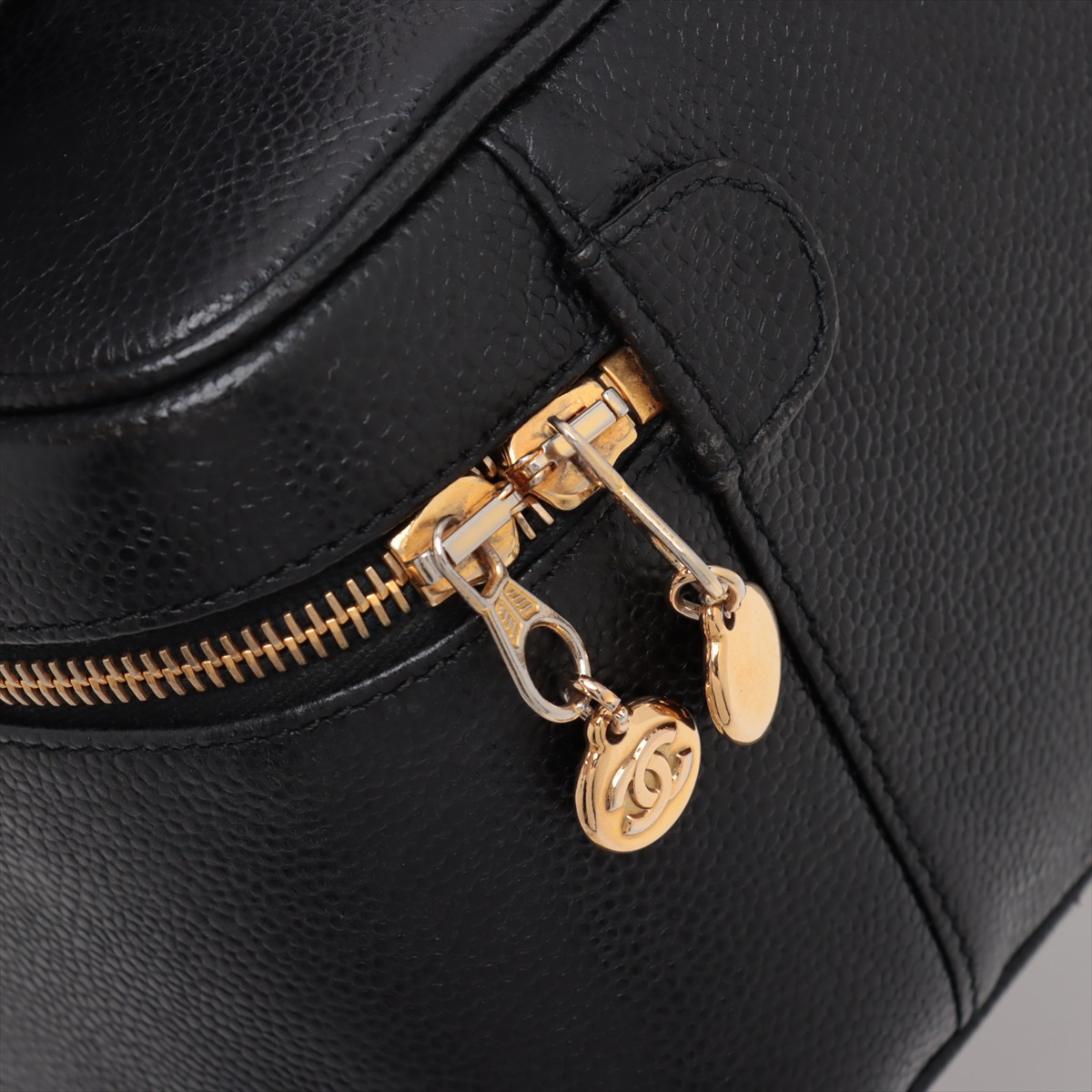 CHANEL☆シャネル ココマーク キャビアスキン バニティバッグ
