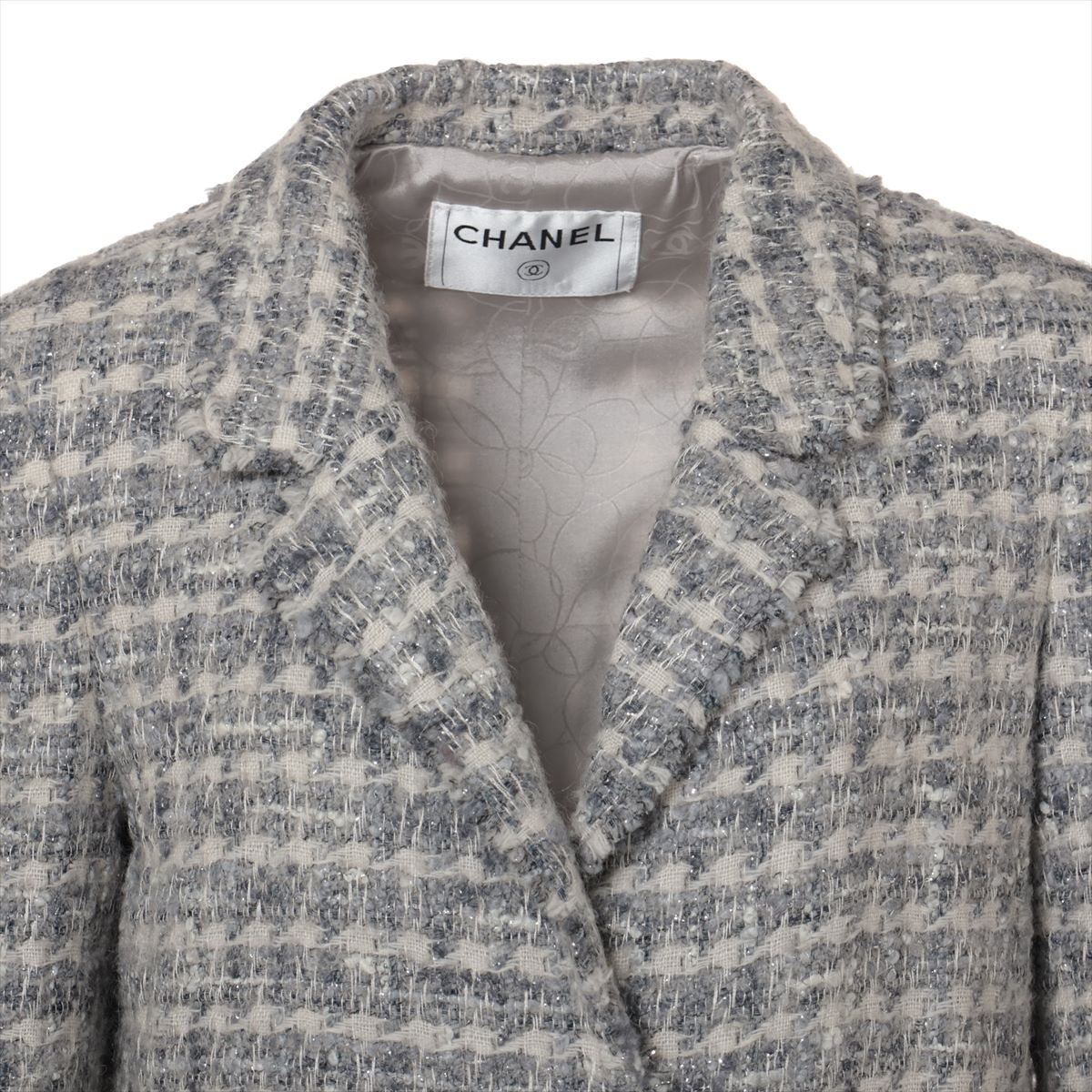 VINTAGE●CHANEL●ココボタン 05A ウール×ナイロン コート 38 シャネル ココボタン 05A ウール×ナイロン コート 38 レディース