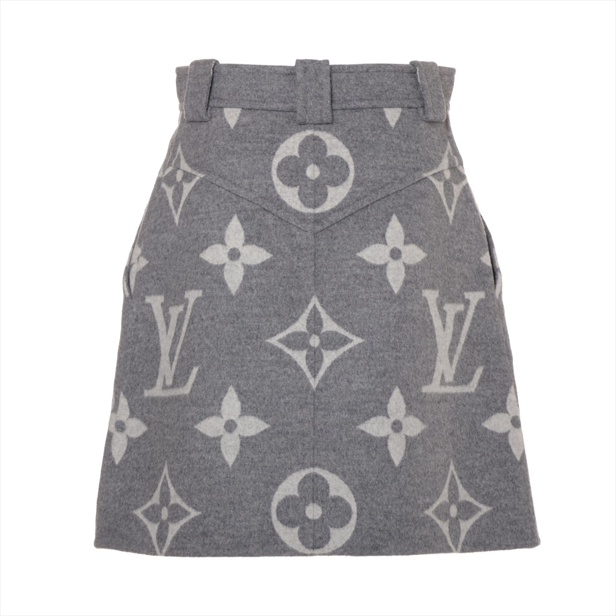 ルイ・ヴィトン ロゴ コットン レザー スカート 中古・古着通販】LOUIS VUITTON (ルイ ヴィトン) モノグラム