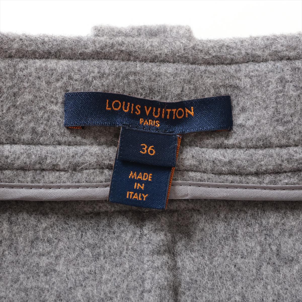 極美品★ルイヴィトン　手袋 カシミヤ　ウール ロゴ　グレー　ピンク レディース William Brunton /2 Ply Ladies Gloves