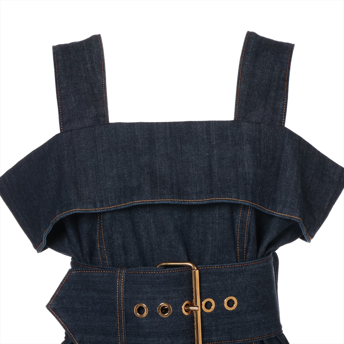 ヴィトン 23AW コットン×シルク ノースリーブワンピース 36