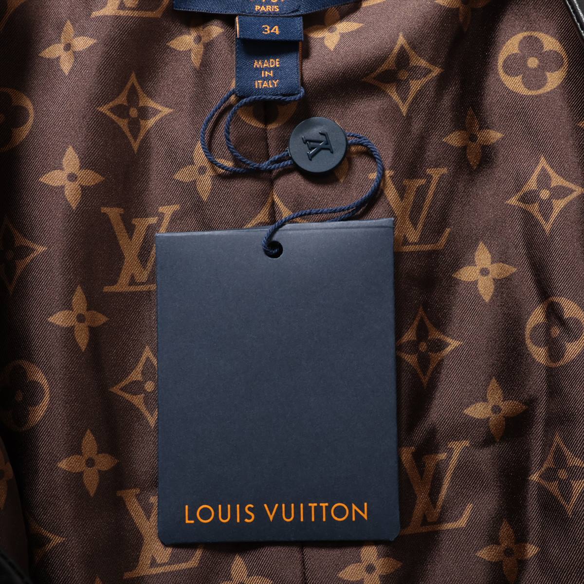 Louis Vuitton ヴィトン　ノースリーブワンピース ブラック　34 ルイヴィトン ウール×シルク ノースリーブワンピース 34