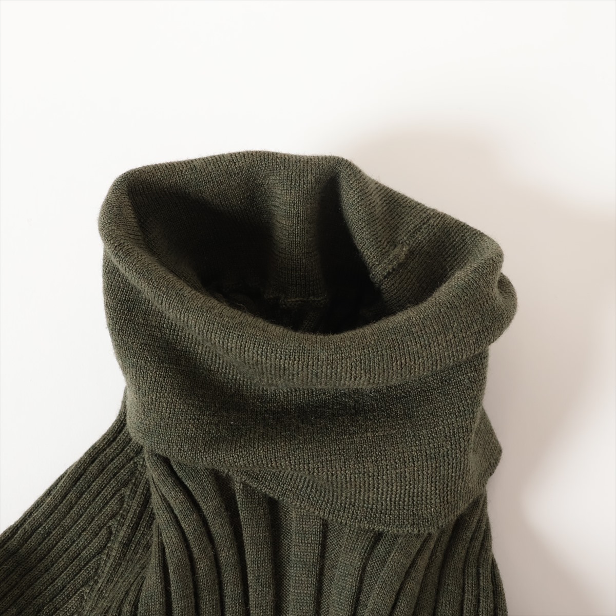Maison Martin Margielaマフラー　ポケット　ウール　カーキ Maison Martin Margielaポケット付きマフラー