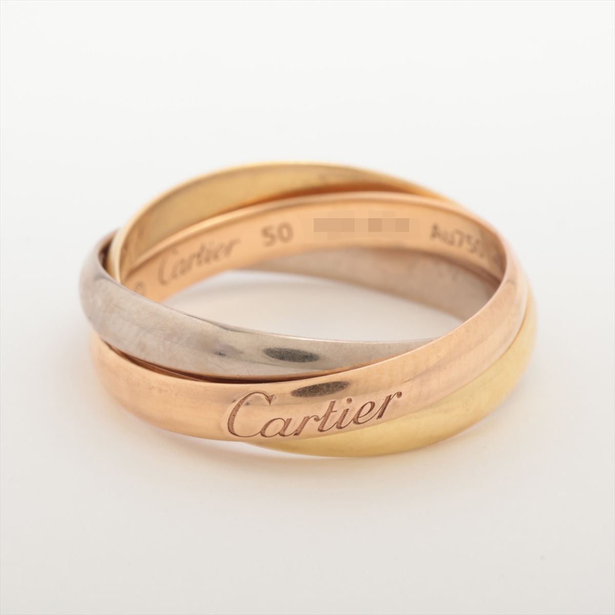 ◇Cartier カルティエ トリニティ3連リング 指輪 750YG/PG/WG