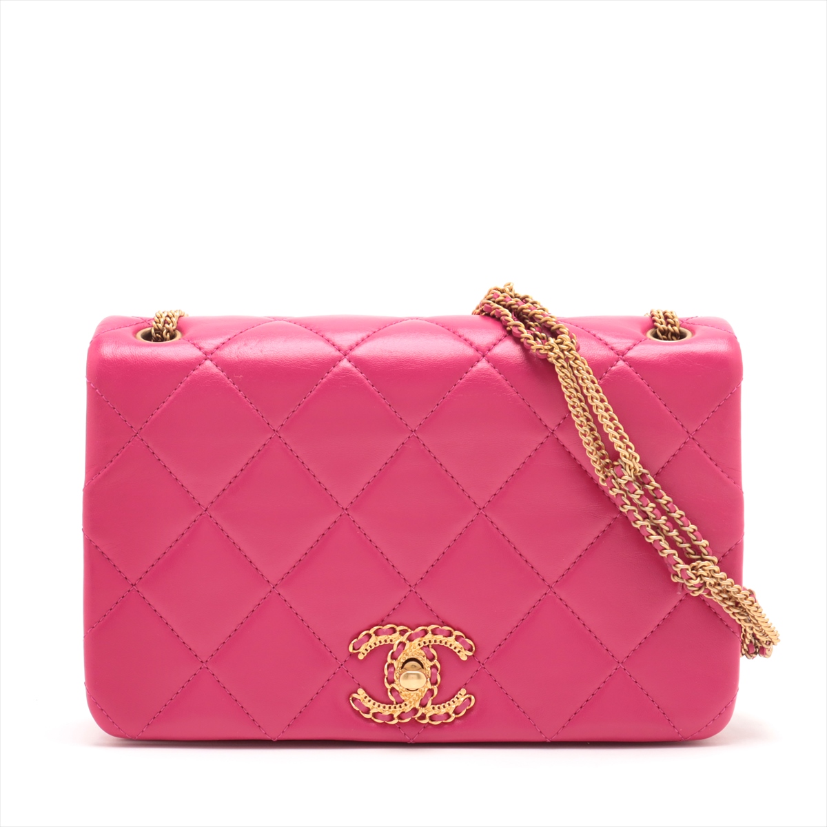 CHANEL シャネル マトラッセ 2WAY ハンドバッグ グレインド