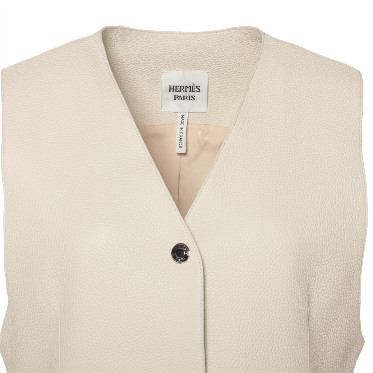 HERMES - エルメス　ジレ　2021ss 38 アイボリー エルメス ジレ 2021ss 38 アイボリー（エルメス ジレ 2021ss 38