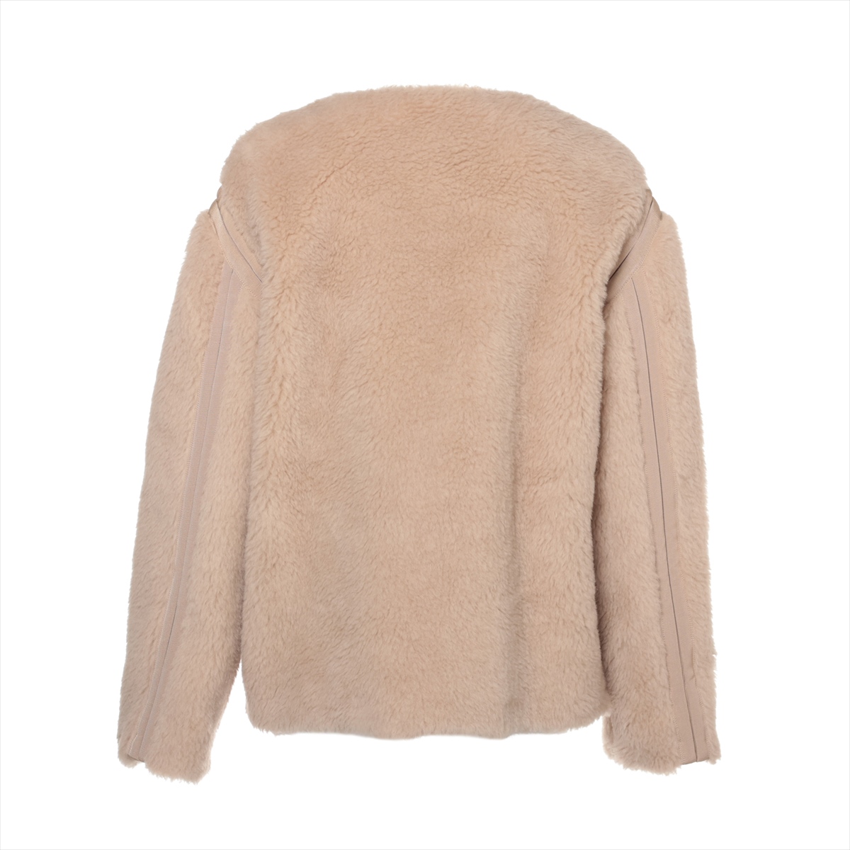 ◆MAX MARA 24SS◆ PANNO ウール ジャケット / Beige ◆ Max Mara Panno Alpaca, Virgin Wool & Silk Fleece Zip Jacket
