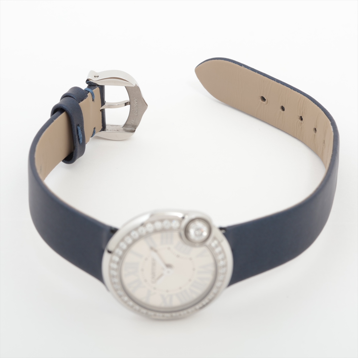 カルティエ バロンブラン ドゥ カルティエ 26mm W4BL0002 SS×革
