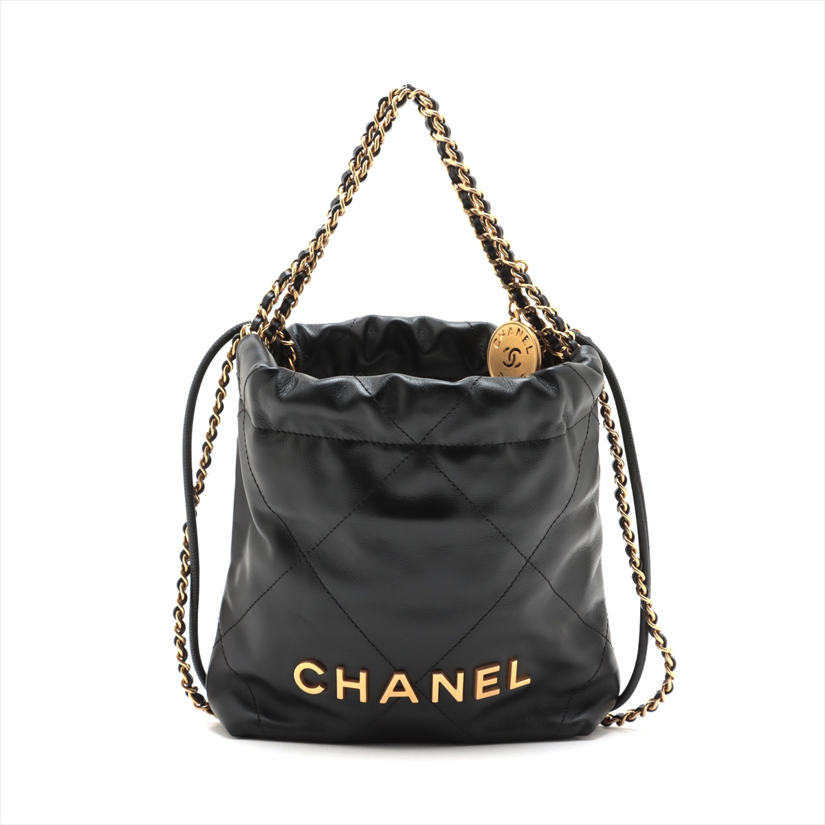 【CHANEL】 チェーンクラッチパール ショルダーバッグ Clutch with chain - シャイニー ラムスキン & コスチューム