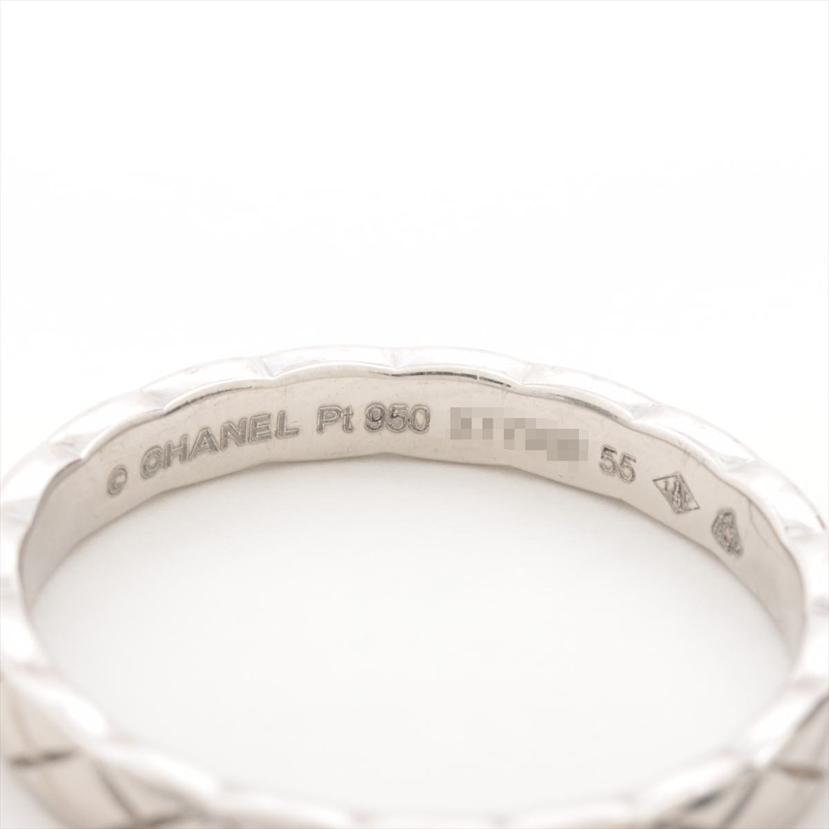 CHANEL シャネル リング Pt950 52 4800125A0001 CHANEL シャネル Pt950プラチナ ココクラッシュ 5P ダイヤ