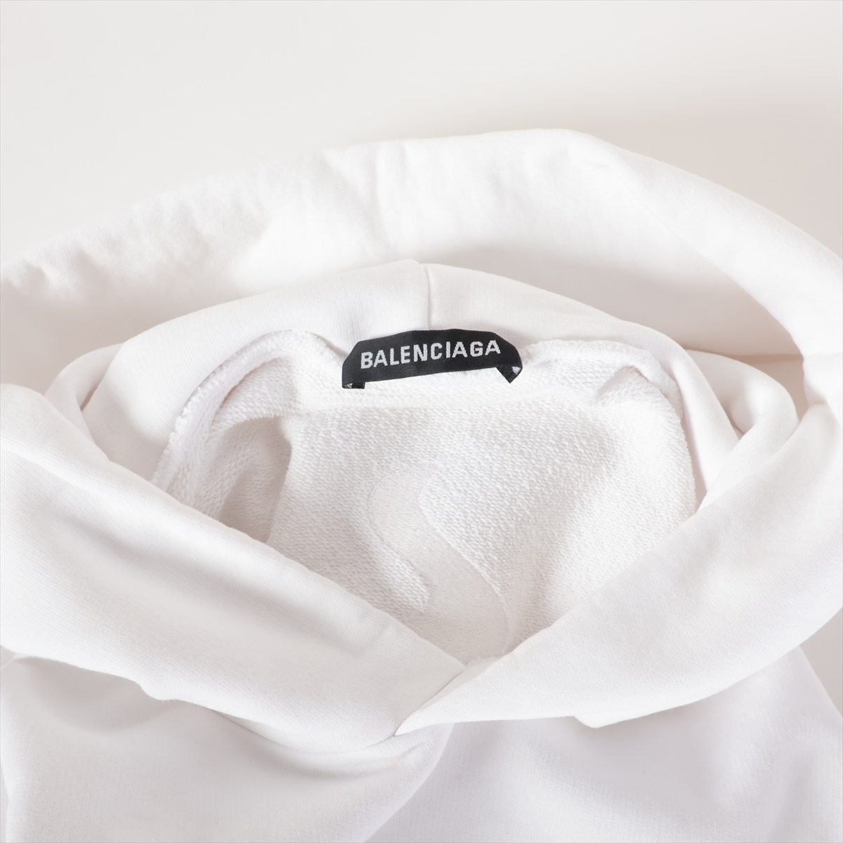 都会的 バレンシアガ フーディ NEW COPYRIGHT コットン ロゴ 白 Balenciaga White New Copyright Hoodie Balenciaga
