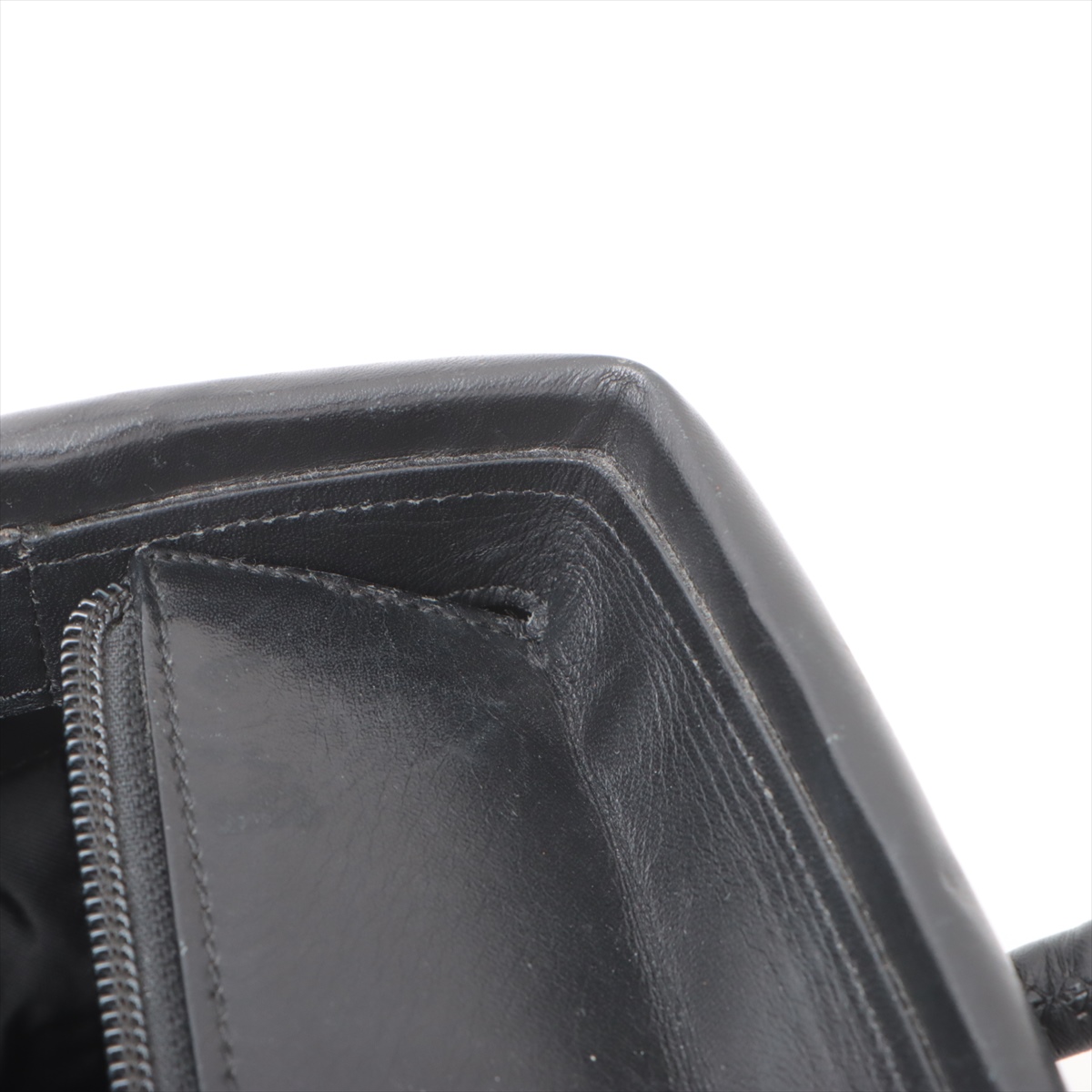 セリーヌ リュック サークルロゴ レザー ナイロン 黒 バッグパック ロゴ金具 CELINE - 極 美品 保存袋付 CELINE セリーヌ ヴィンテージ