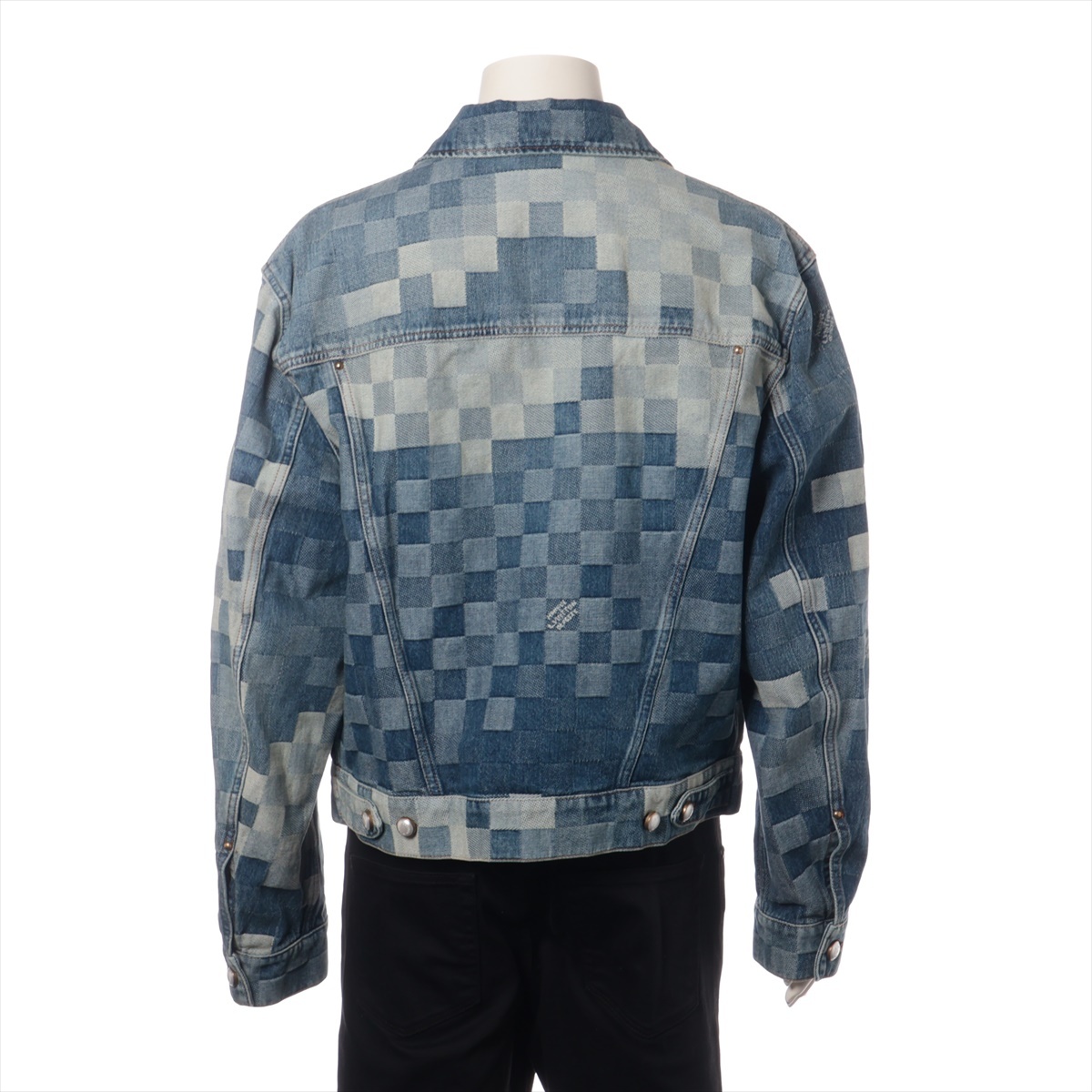 ヴィトン 24SS コットン デニムジャケット 50 メンズ ブルー