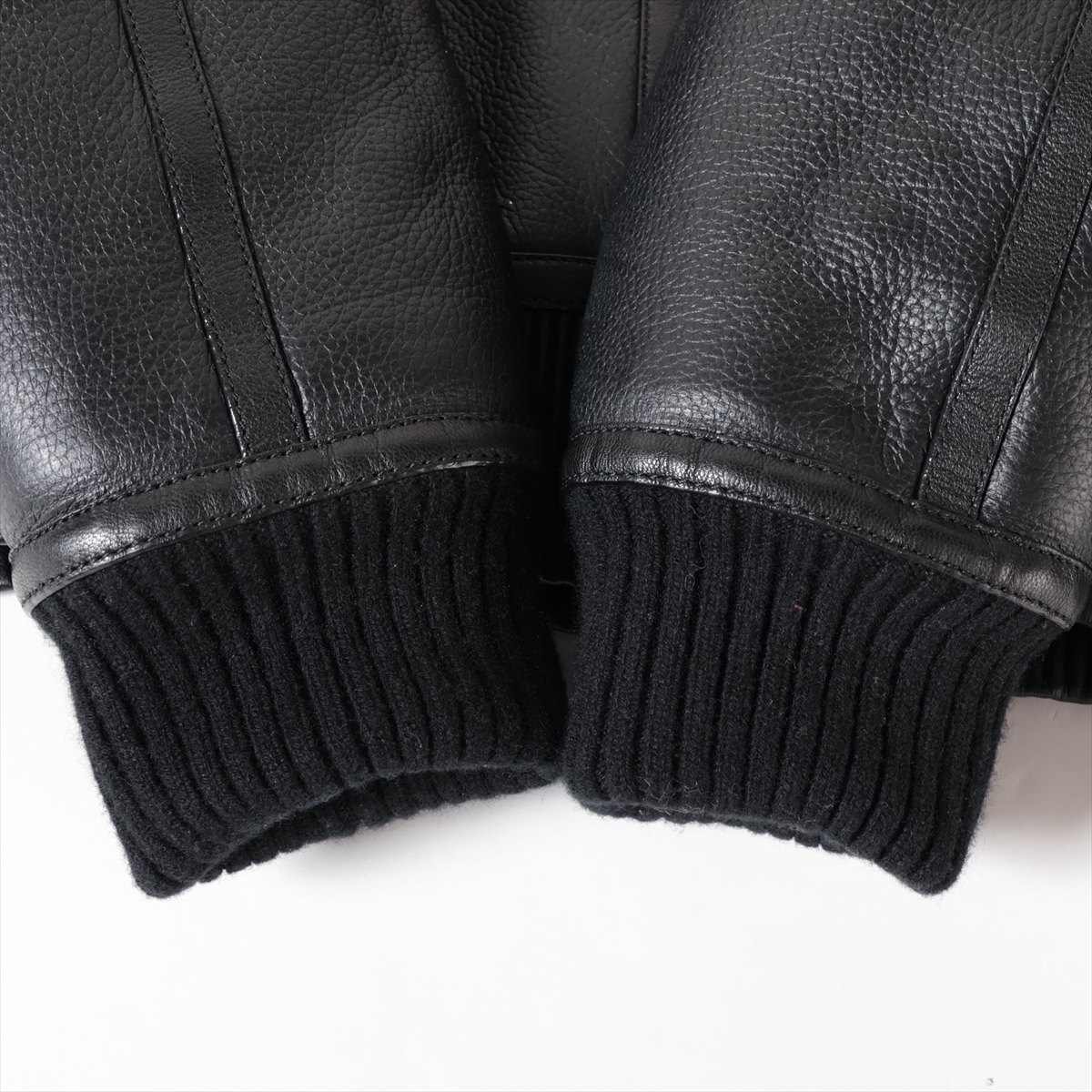 ［VINTAGE］HERMES ラム レザージャケット 36 ★ABランク エルメス 21AW ラム レザージャケット 36 レディース ブラック