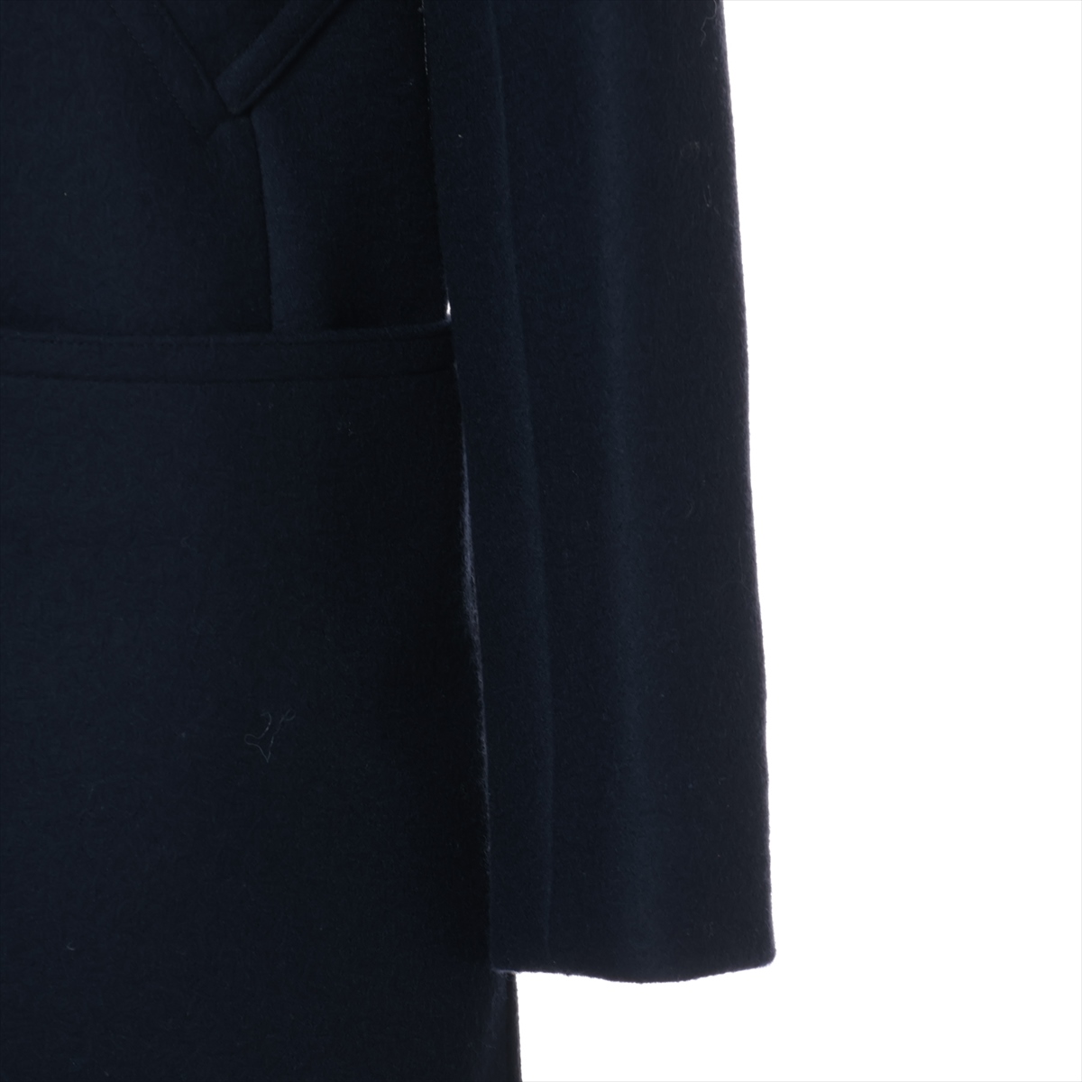 美品 CELINE フィービー期 ロングコート 42 ウール メルトン ネイビー AmeriCHARME FLARE LONG COATセリーヌフィービーネイビーコート