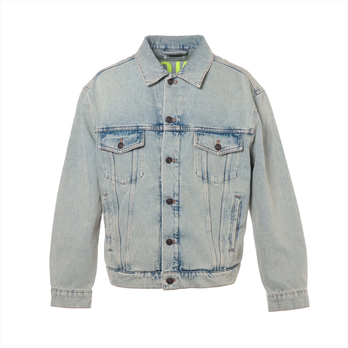 Balenciaga 19-year Cotton Denim Jacket 34 Men's Blue 557388