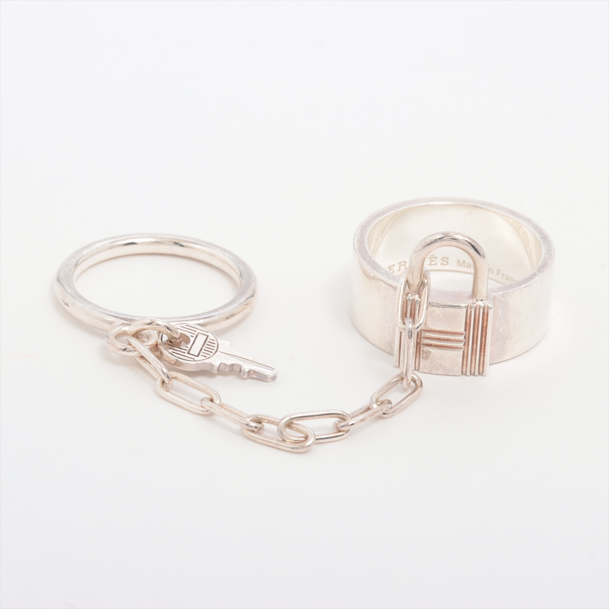 HERMES ビィンテージシルバー ケリーリング53