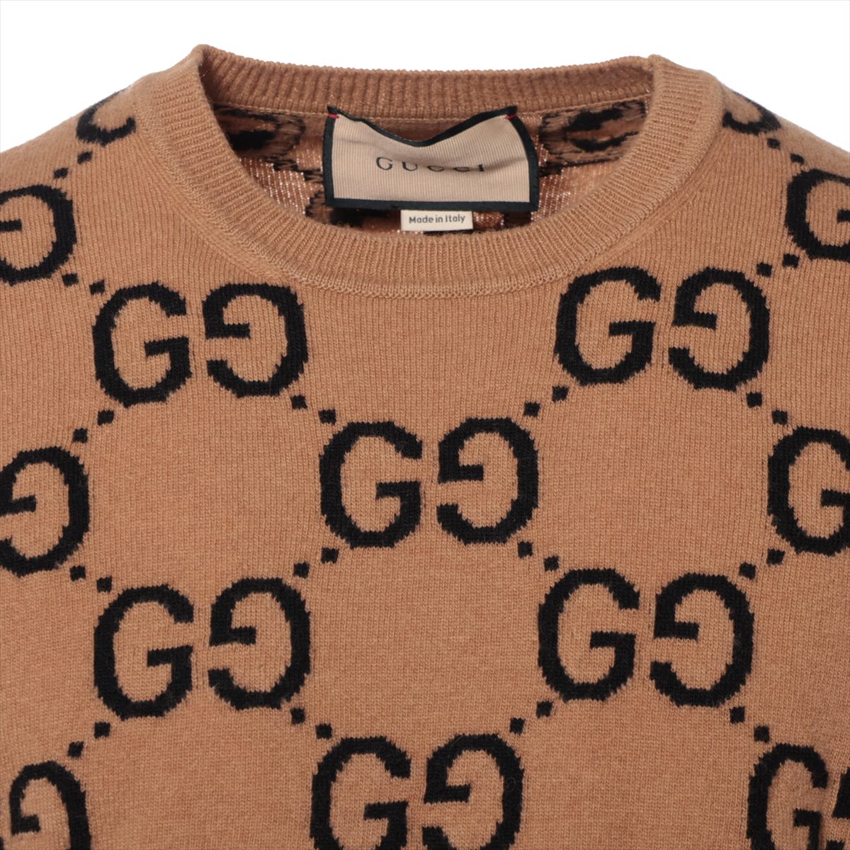グッチ GG柄 モヘアニット  S GUCCI 【Sサイズ】セーター モヘア ニット ネコ アニマル 刺繍
