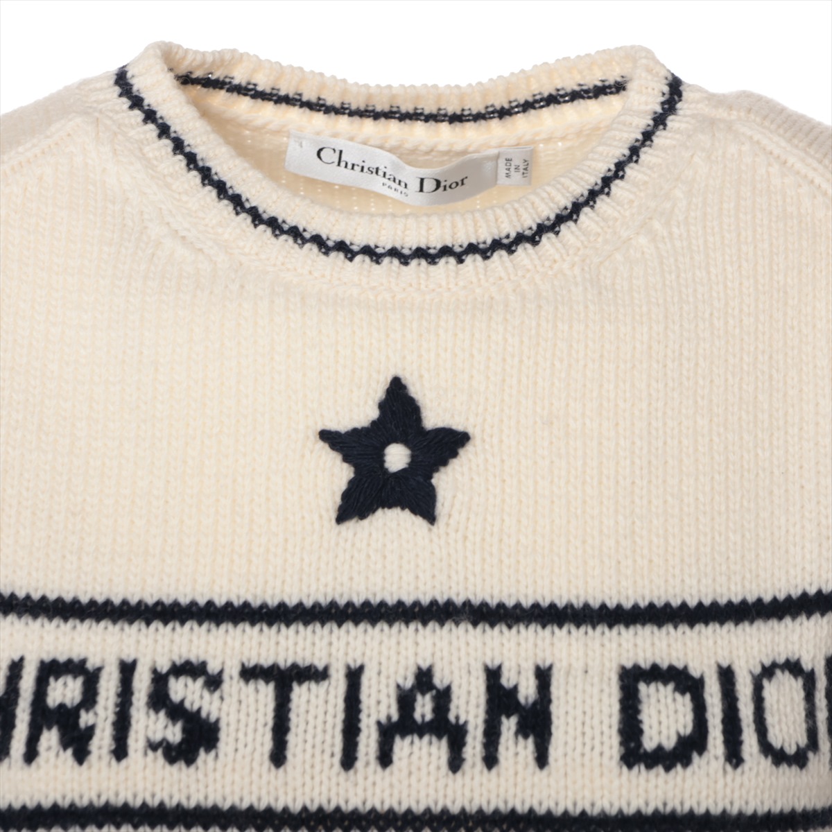 クリスチャンディオール ￼ 半袖ニット￼ クリスチャンディオール ウール×カシミヤ 半袖ニット I40