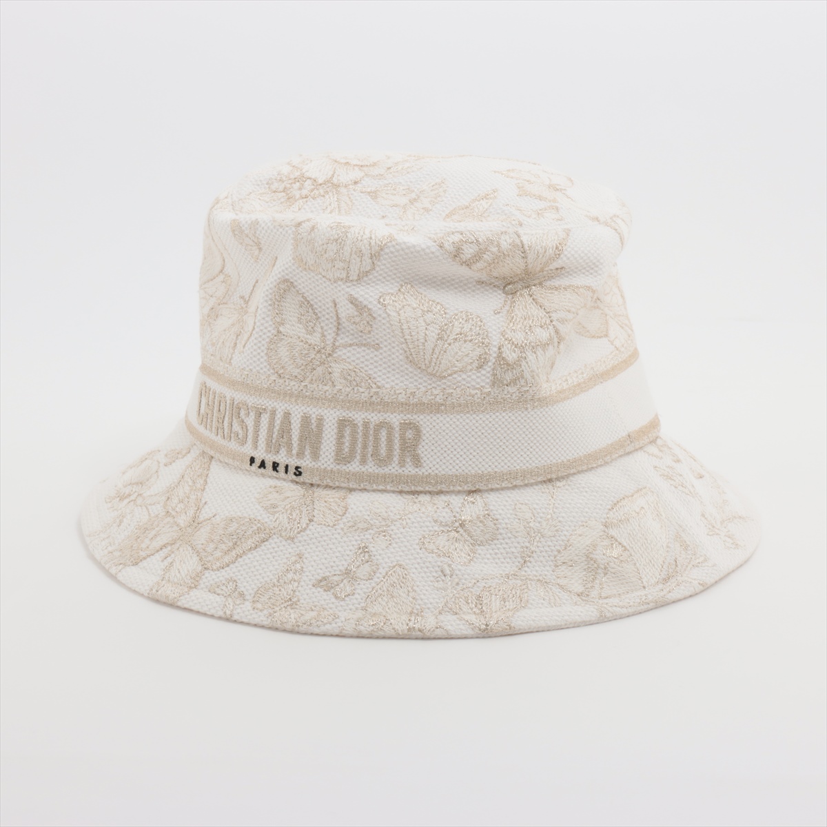 Christian Dior コットンバケットハット ホワイト 57