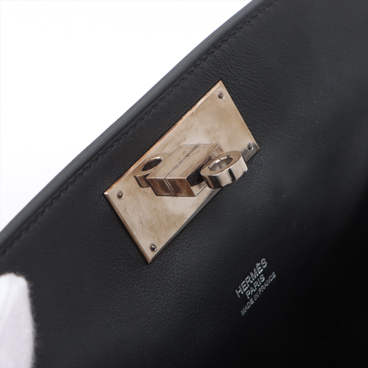 エルメス HERMES ツールボックス26 □N刻 エトゥープ シルバー