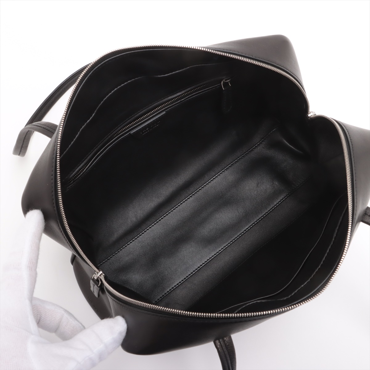 【THE ROW】 ザロウ Astra Bowling Bag in Leather バッグ TR26134B-The-Row-Astra-bowling