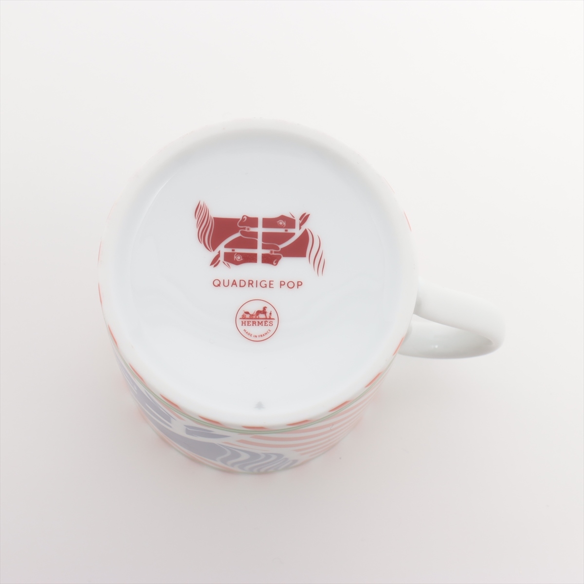 Hermès QUADRIGA Mug cup Ceramic White x multicolor