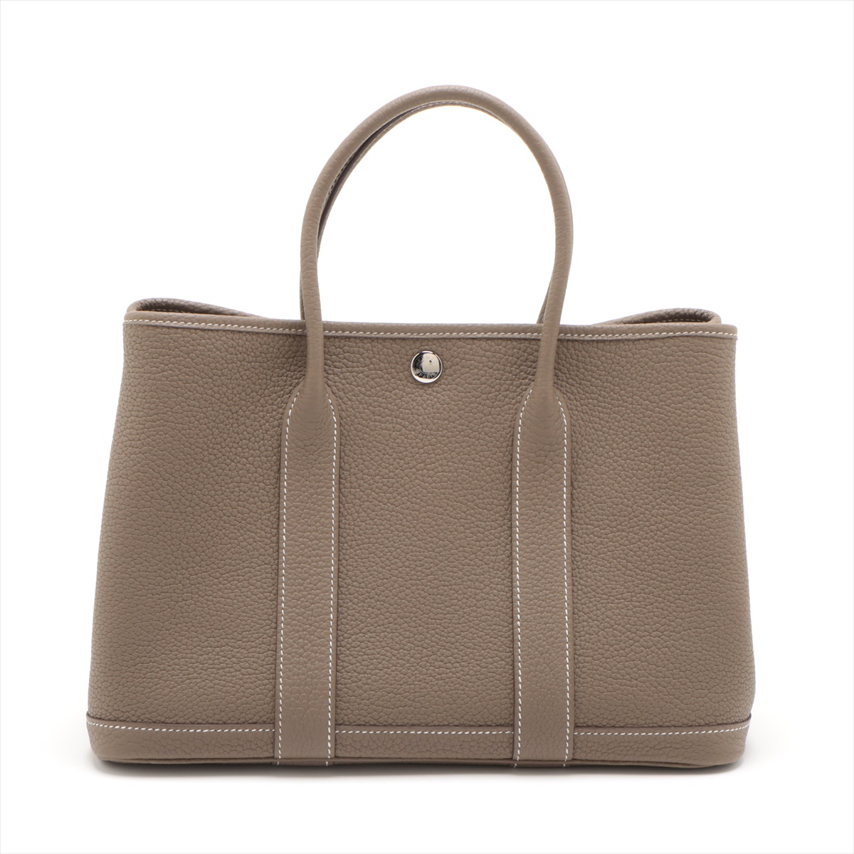 エルメス HERMES ガーデンパーティーTPM グレー×ブラック トワル