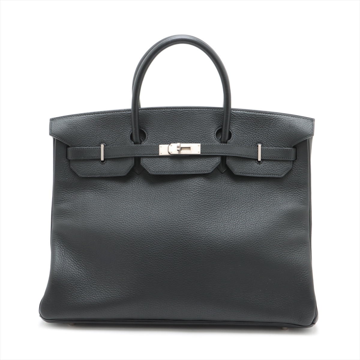 HERMES バーキン40 ブラック ボックスカーフ ゴールド金具 □C